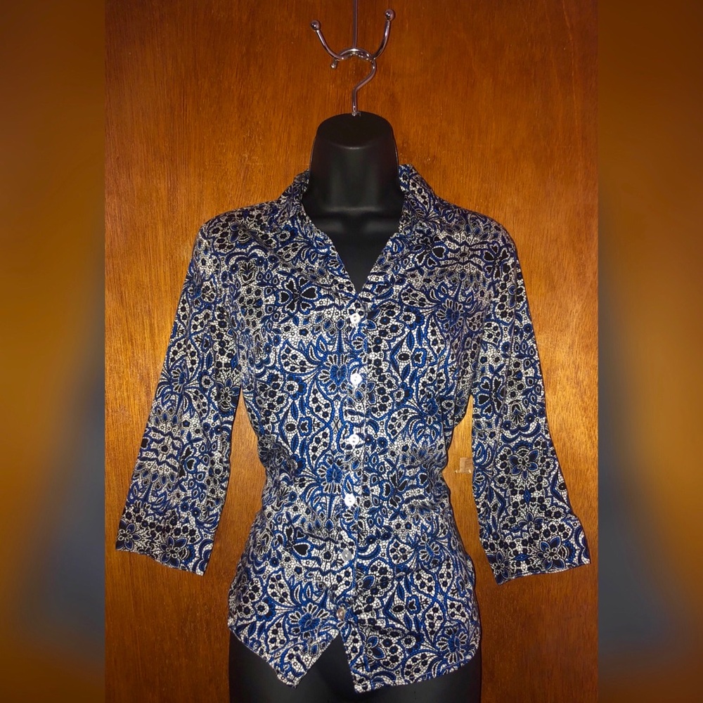 Blue & black 212 Collection button-down shirt